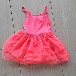 Vibrant Pink Kids Dance Dress